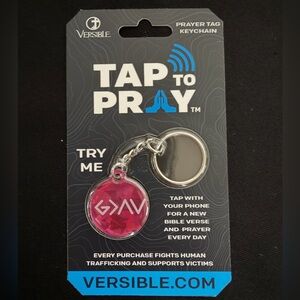 Versible Tap to Pray Keychain